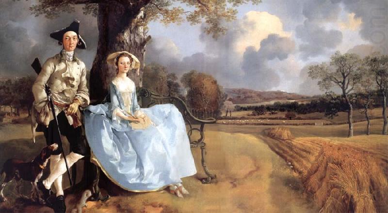 Thomas Gainsborough Portrait of Mr and Mrs Andrews china oil painting image